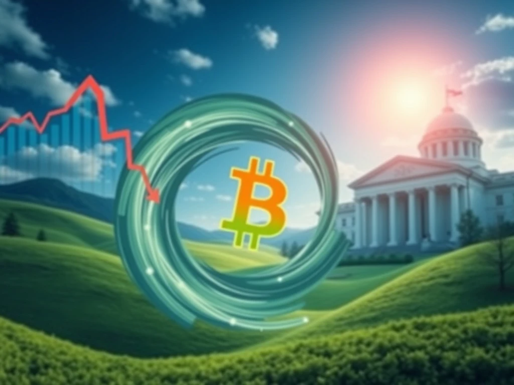 A visual representation of Bitcoin volatility amidst economic indicators, highlighting the crucial Fed rate decision.