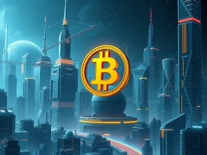 A Bitcoin Maximalist stands firm against a backdrop of complex crypto regulations, symbolizing resilience in a post-GENIUS Act world.
