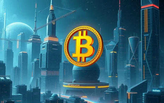A Bitcoin Maximalist stands firm against a backdrop of complex crypto regulations, symbolizing resilience in a post-GENIUS Act world.