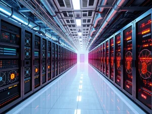 Bitcoin miners transitioning to AI and HPC infrastructure in a high-tech data center