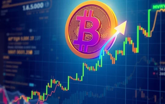 A chart illustrating the Bitcoin price prediction based on MVRV bands, showing a potential surge towards $130,000.