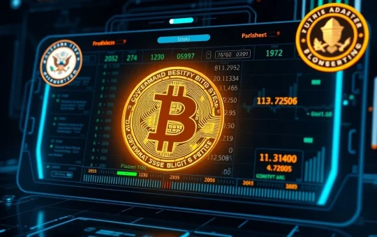 Bitcoin news featuring Arkham's tracking of U.S. government Bitcoin reserves