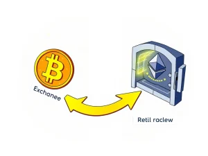 Bitcoin and Ethereum market trends showing retail and whale movements
