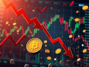 Bitcoin and altcoins crashing amid market volatility and liquidations
