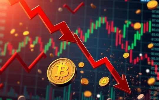 Bitcoin and altcoins crashing amid market volatility and liquidations