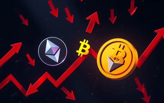 Bitcoin news today shows a crashing crypto market with major coins in decline.