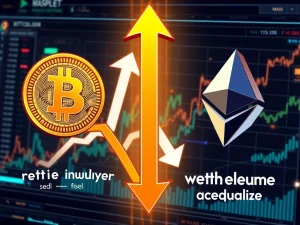 Bitcoin and Ethereum market trends showing retail sell-off and whale accumulation