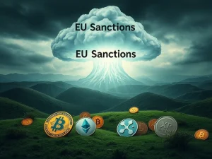 Bitcoin News: EU sanctions cast a shadow over the crypto market, causing altcoin slumps and increased volatility.