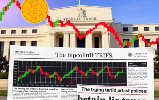 Bitcoin price volatility amid Fed rate cut discussions and Trump tariffs