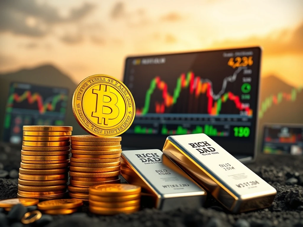 Bitcoin News Today: Robert Kiyosaki's investment strategy for gold, silver, and Bitcoin amidst market volatility.