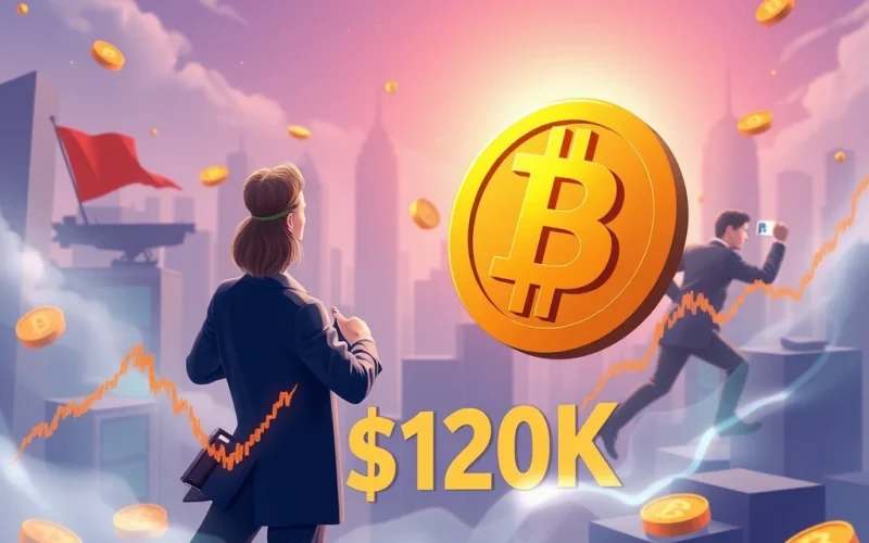 Bitcoin price volatility near $120K as long-term holders and institutions react