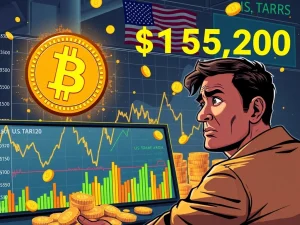 Bitcoin price crashing below $115,200 amid U.S. tariffs and market sell-off
