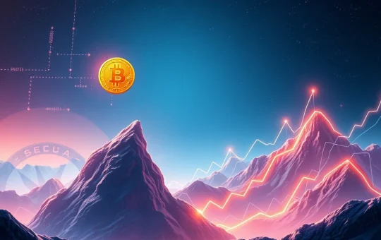 A dynamic chart showing Bitcoin's price surging, symbolizing the positive Bitcoin News and broader crypto market recovery.