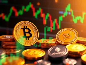 Bitcoin and Ethereum market trends on OKX exchange with altcoins gaining traction
