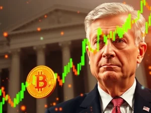 Bitcoin price reacts to Jerome Powell's no rate cuts announcement amid inflation