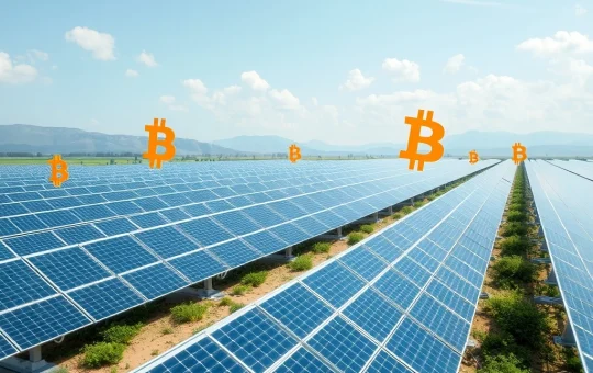 PowerBank’s Geddes Solar Project with Bitcoin treasury strategy for renewable energy and digital assets.