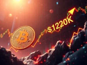 Bitcoin price surges toward $120K as institutional activity intensifies.