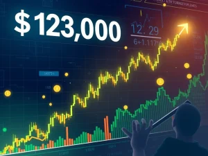Bitcoin price surging past $123,000 in a bullish short squeeze scenario