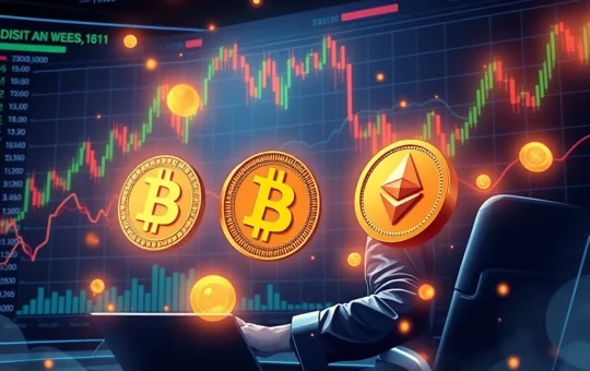 Smart money trader analyzing Bitcoin and Ethereum long positions on a digital dashboard