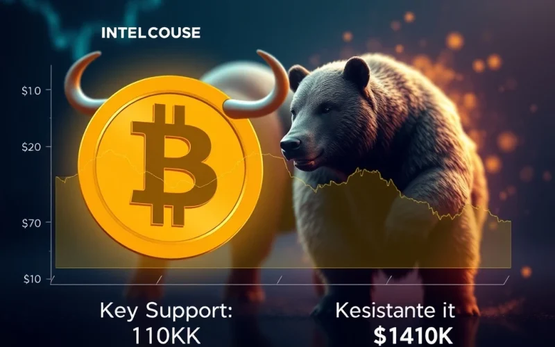 Bitcoin price analysis showing key support and resistance levels for traders