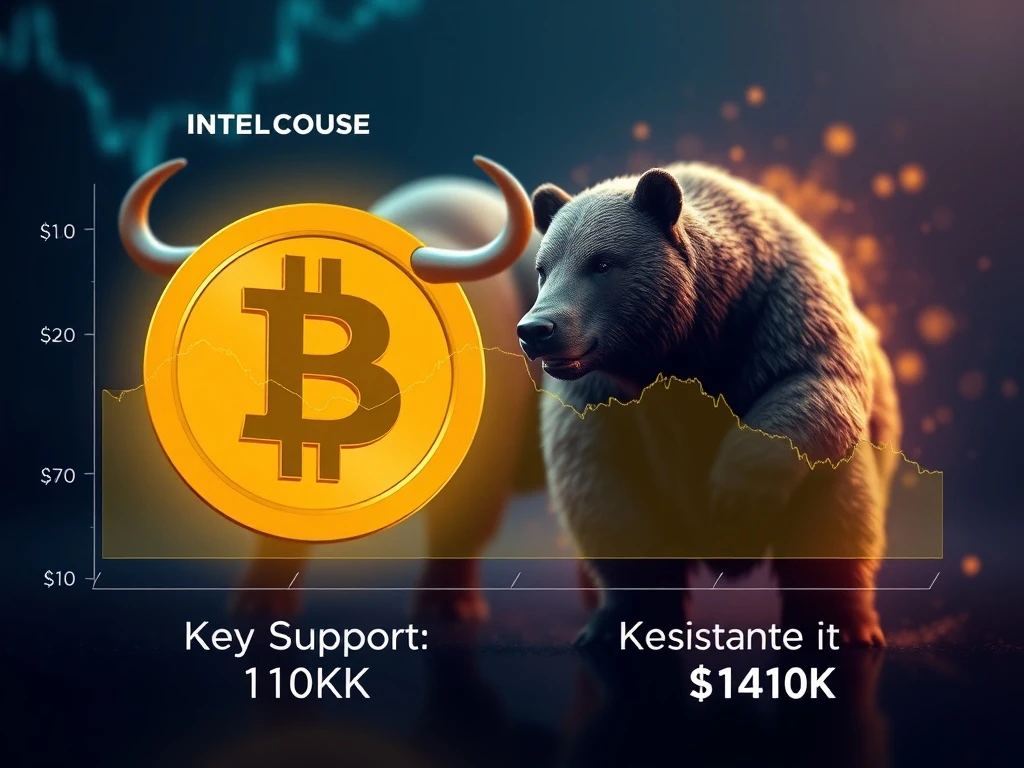 Bitcoin price analysis showing key support and resistance levels for traders