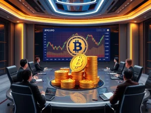 Strategy’s $2.5B Bitcoin treasury acquisition displayed on a digital screen