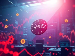 Charts showing Bitcoin options expiry data from Deribit, illustrating significant market volatility and price impact.