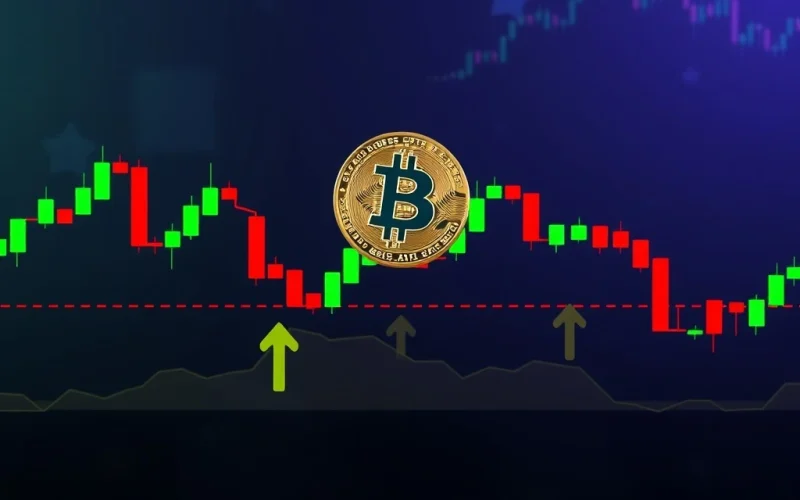 Bitcoin price chart showing a bullish retest of the $115K-$116K neckline, signaling potential upward momentum in the crypto market.