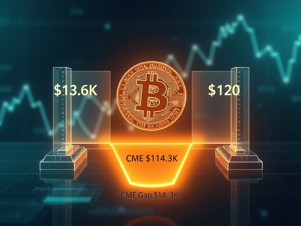 Bitcoin price chart showing consolidation between key liquidation clusters and an unfilled CME gap.