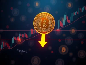 A Bitcoin price chart showing consolidation, highlighting RSI divergence and the critical $111K Bitcoin support level, signaling potential downside risk.