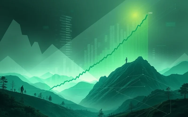 A chart illustrating Bitcoin price consolidating around $118,000, showing key resistance and support levels in the crypto market.