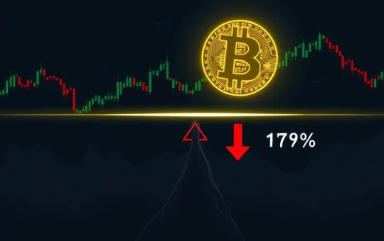 A critical Bitcoin price chart highlighting the $98,300 support level, indicating the risk of a significant plunge if not held.