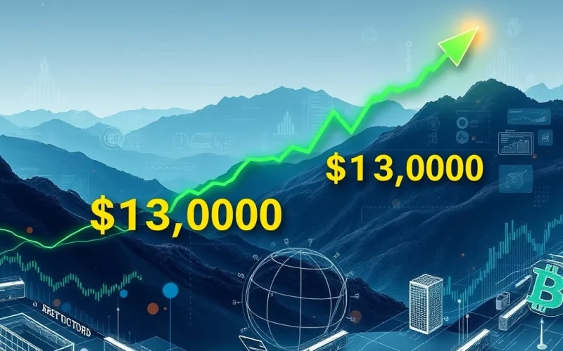 Bitcoin price chart displaying a crucial $110,000 support level, indicating the path towards a $130,000 Bitcoin target.