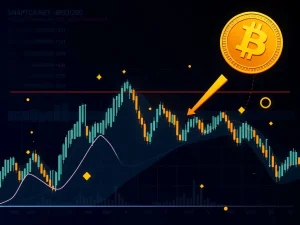 Chart showing a rapid Bitcoin price dip and rebound after Galaxy Digital's sell-off, highlighting Bitcoin market resilience.