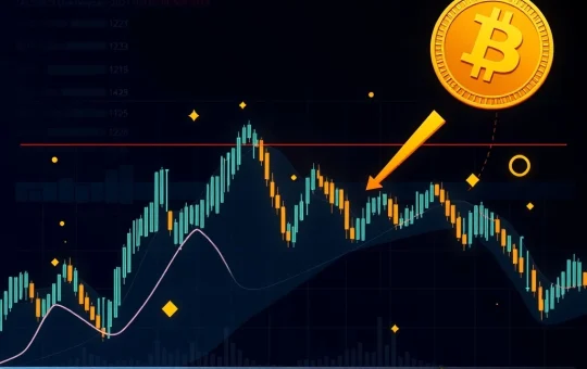 Chart showing a rapid Bitcoin price dip and rebound after Galaxy Digital's sell-off, highlighting Bitcoin market resilience.