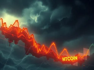 Bitcoin price crashing amid market uncertainty and regulatory fears