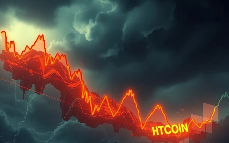Bitcoin price crashing amid market uncertainty and regulatory fears