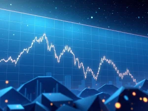 Chart showing a temporary Bitcoin price drop after a large institutional sale, highlighting market resilience.