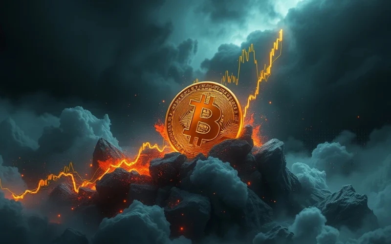Bitcoin price drop amid market uncertainty and volatility