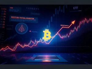 Bitcoin price surging toward resistance amid ETF inflows and institutional demand