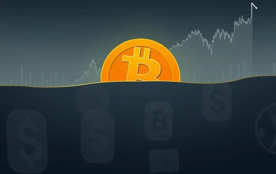 A visual representation of Bitcoin price stagnation despite increased trading volume, with altcoins struggling in the cryptocurrency market.