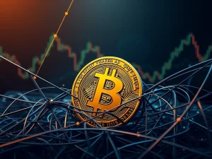 A visual representation of the Bitcoin price chart, showing BTC trapped in a tight range, symbolizing current market indecision and crypto volatility.