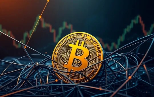 A visual representation of the Bitcoin price chart, showing BTC trapped in a tight range, symbolizing current market indecision and crypto volatility.