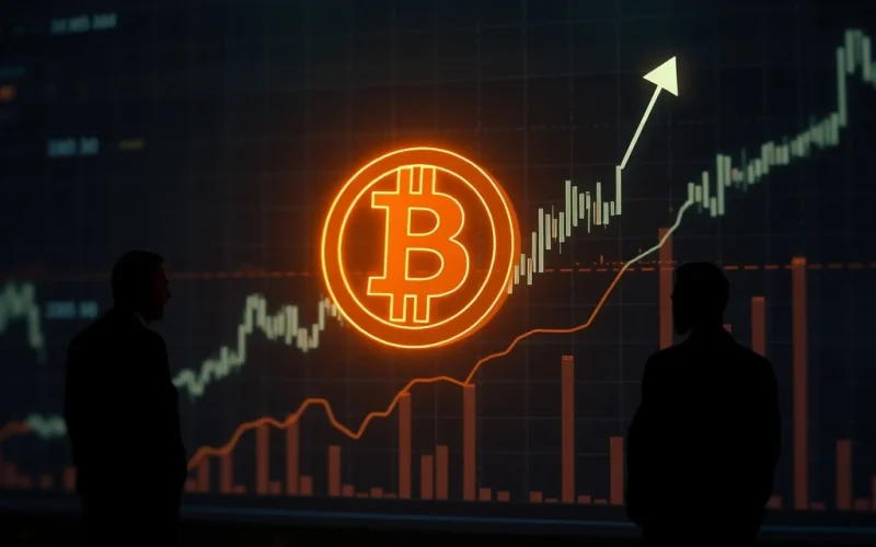 A dynamic chart illustrating the Bitcoin price recovery fueled by significant institutional buying, indicating a potential rally towards $120,000.