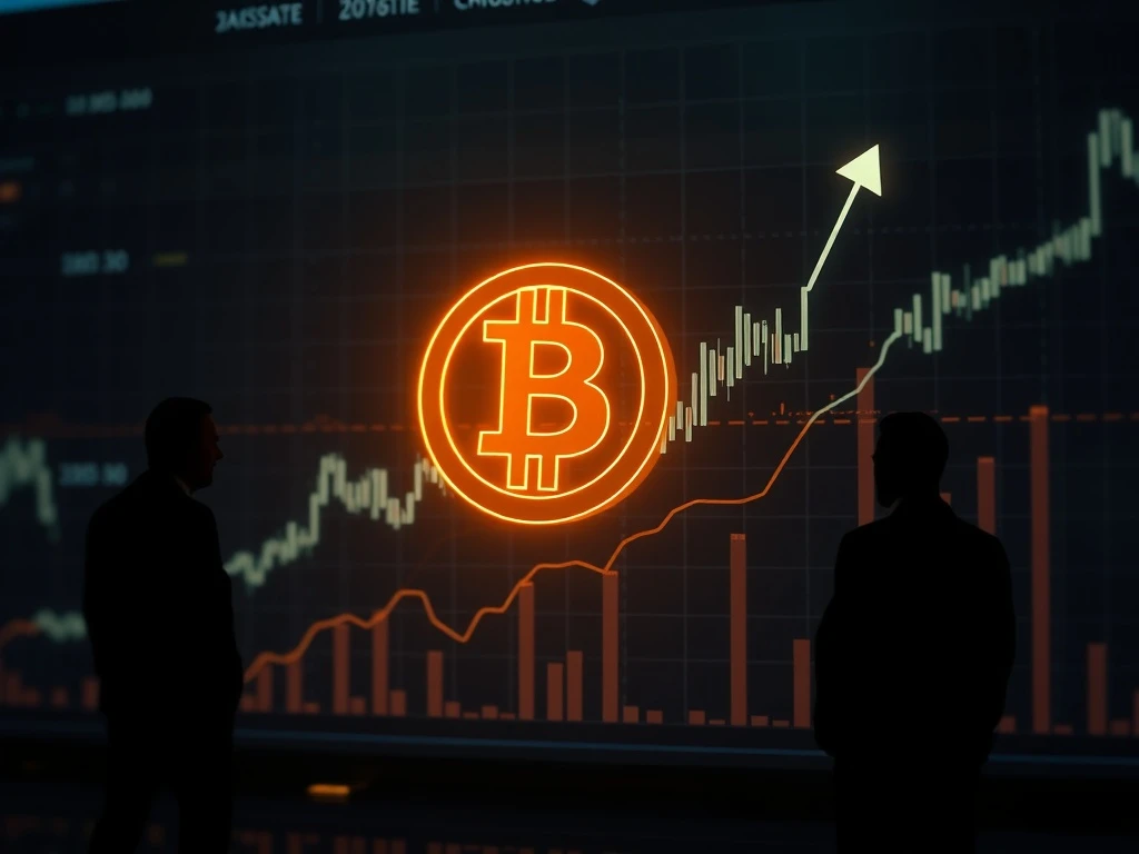 A dynamic chart illustrating the Bitcoin price recovery fueled by significant institutional buying, indicating a potential rally towards $120,000.