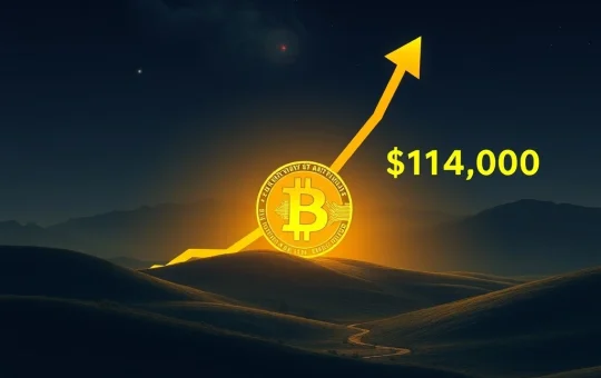 A chart showing Bitcoin's price trajectory with an inverse head and shoulders pattern, indicating a potential $144K Bitcoin price target.