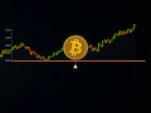 A visual representation of Bitcoin price volatility, showing BTC trapped between $120K and $113K liquidation clusters, with a CME gap below.