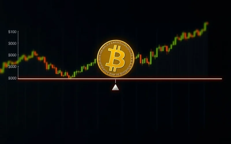 A visual representation of Bitcoin price volatility, showing BTC trapped between $120K and $113K liquidation clusters, with a CME gap below.
