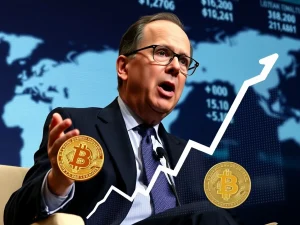 BlackRock CEO Larry Fink discusses crucial interest rate cuts, impacting Bitcoin and the crypto market.