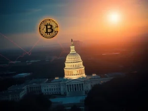 A visual representation of Bitcoin's impressive surge, driven by the US Bitcoin reserve initiative, reaching new heights.